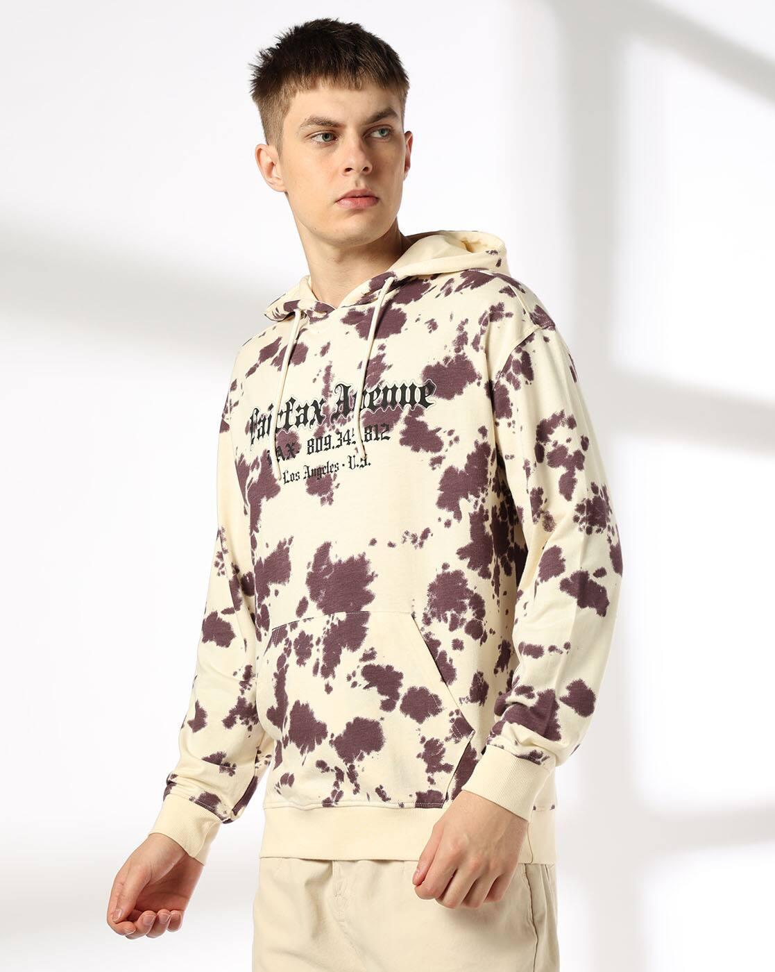 Men Tie & Dye Regular Fit Hoodie