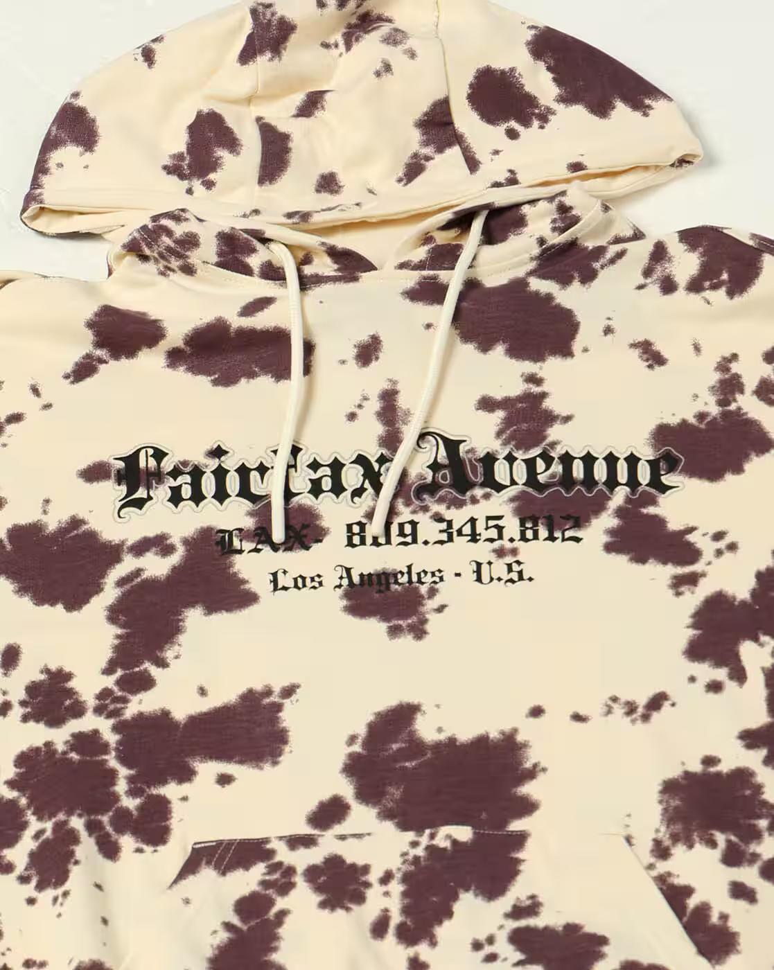 Men Tie & Dye Regular Fit Hoodie