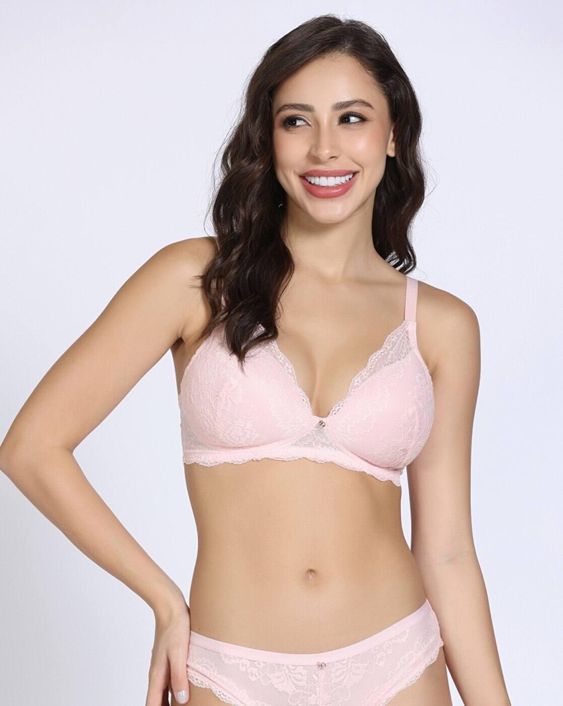 Forever Yours Padded Non-Wired 3/4Th Coverage Lace Bra