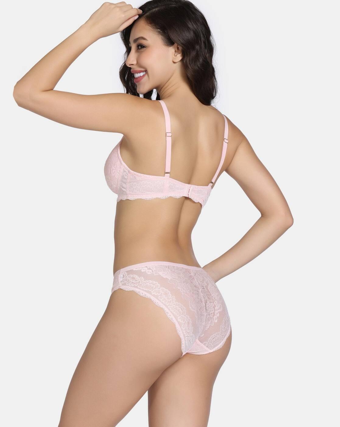Forever Yours Padded Non-Wired 3/4Th Coverage Lace Bra