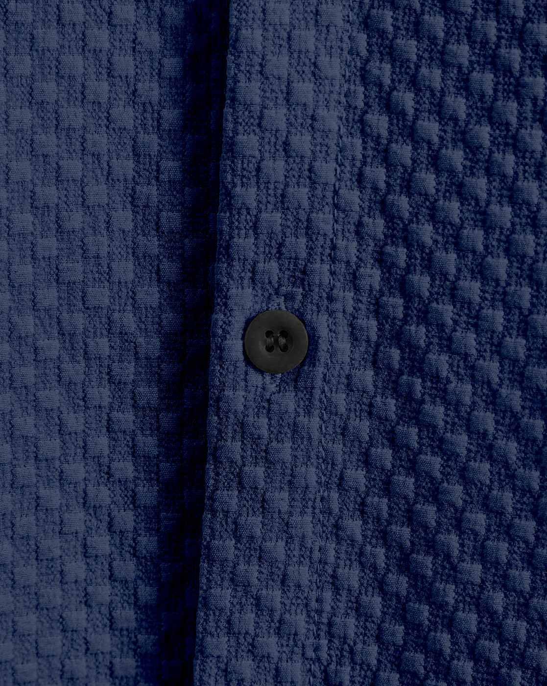 Men Regular Fit Shirt with Mandarin Collar