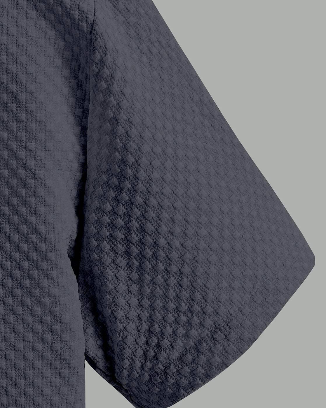 Men Regular Fit Shirt with Mandarin Collar