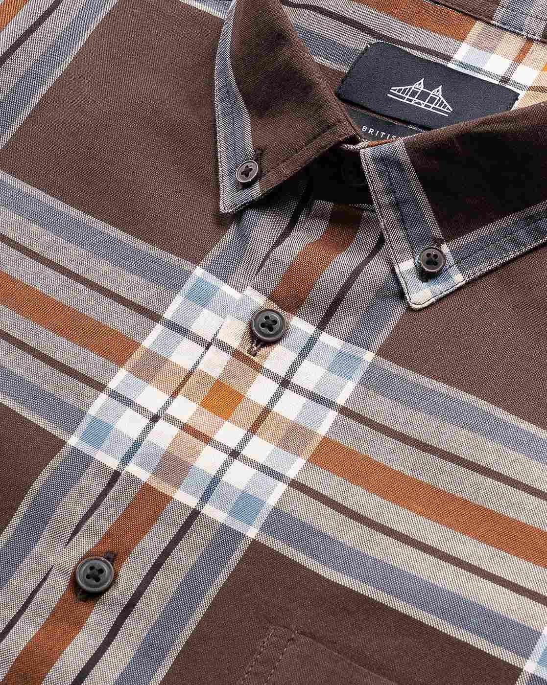 Men Checked Slim Fit Shirt