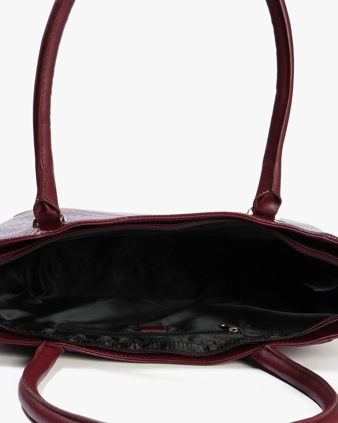 Women Croc-Embossed Tote Bag