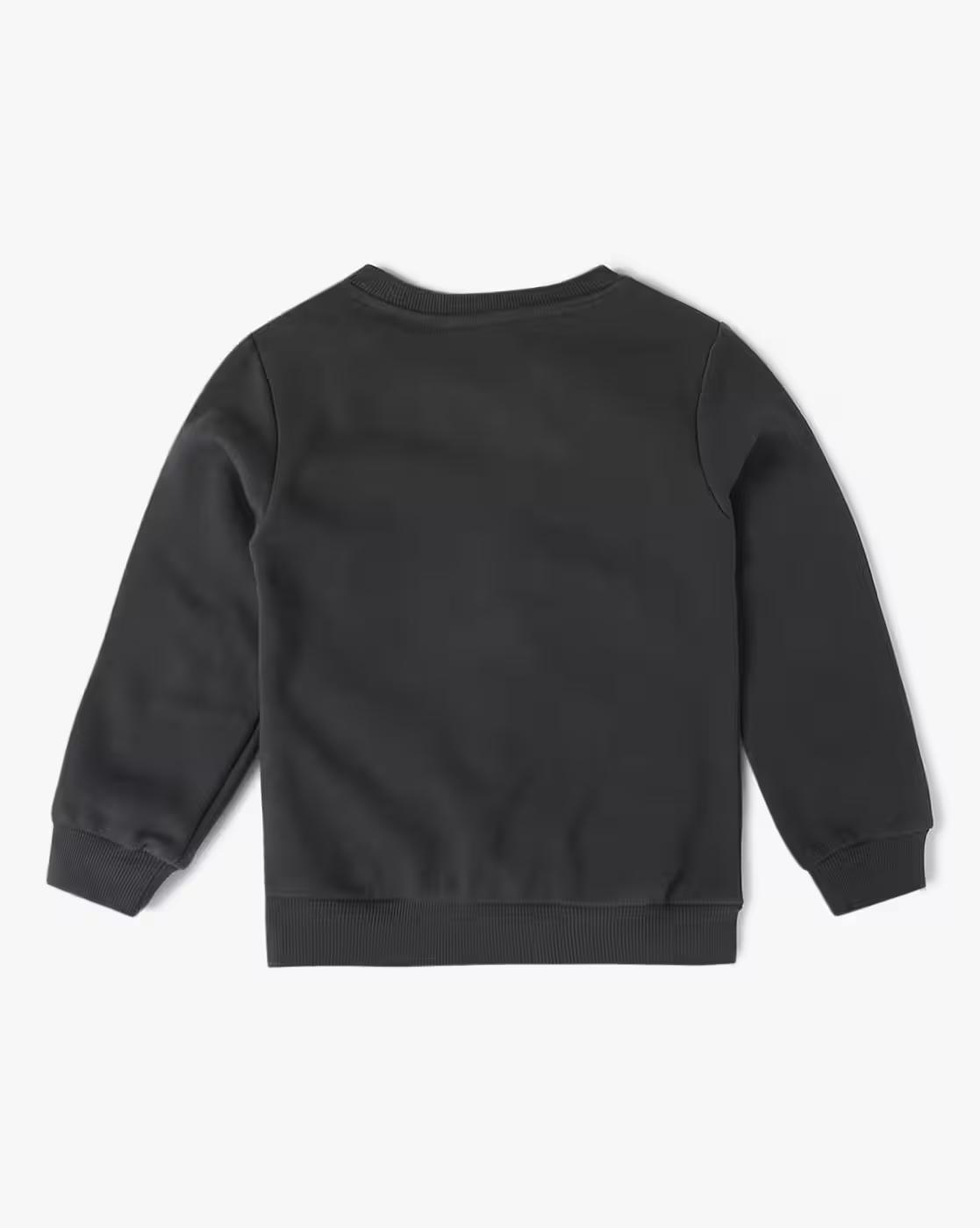 Girls Typographic Print Regular Fit Sweatshirt