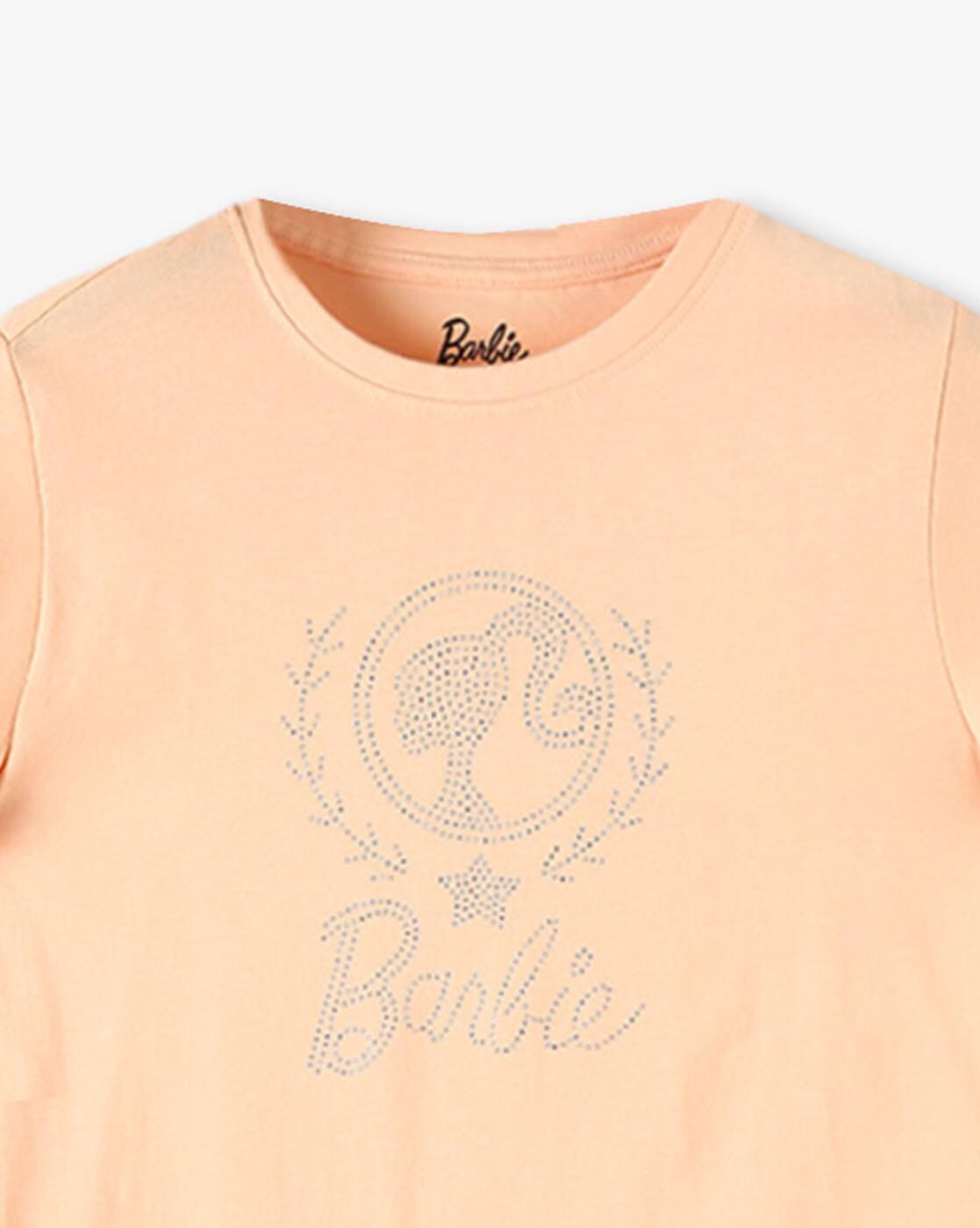 BARBIE RHINESTONE REGULAR, PEACH, 13-14Y
