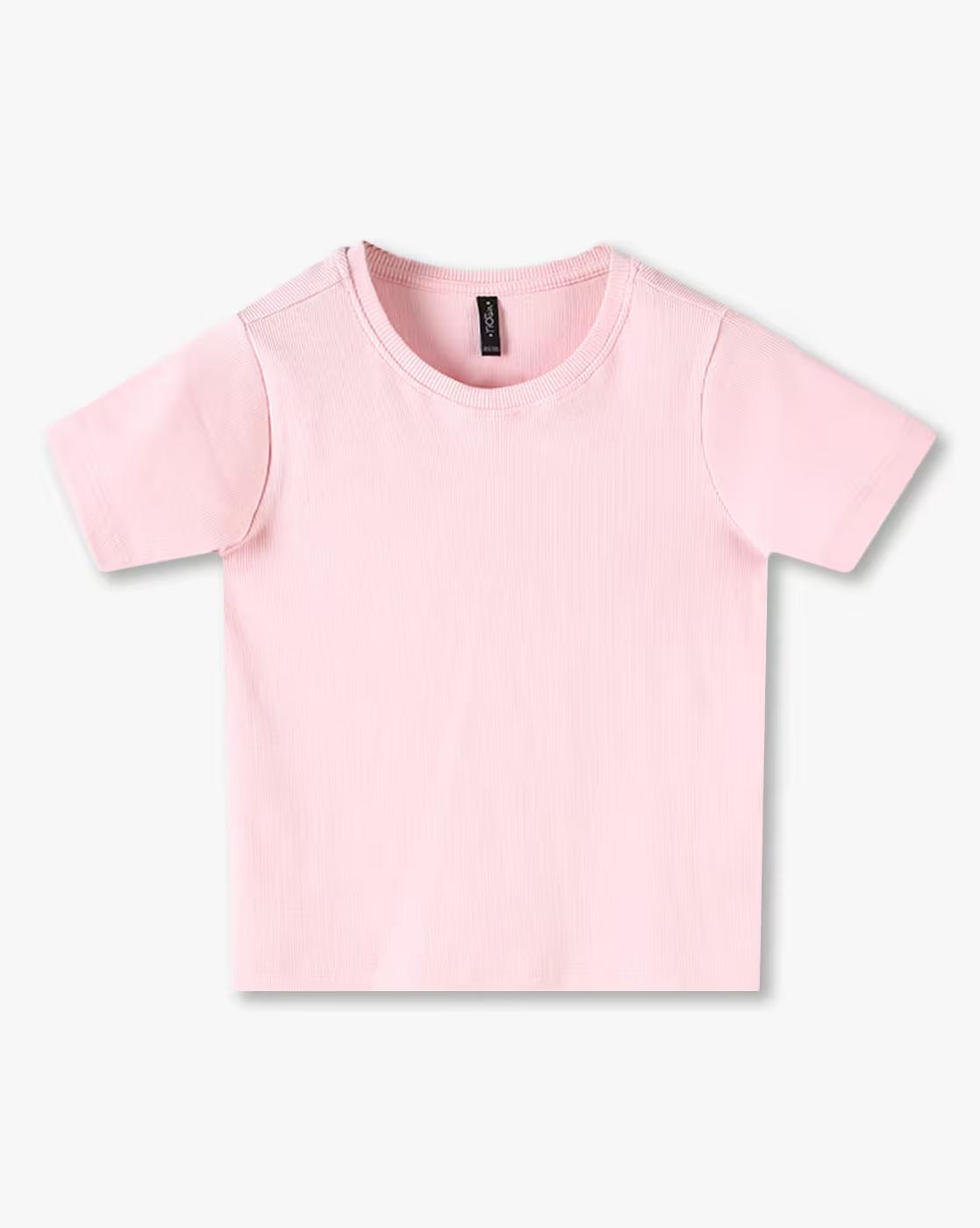 Girls Bow Print Regular Fit T-Shirt & Dungaree Set