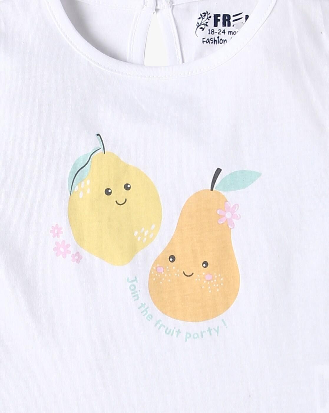 Girls Lemonade Print T-Shirt & Dungaree Set