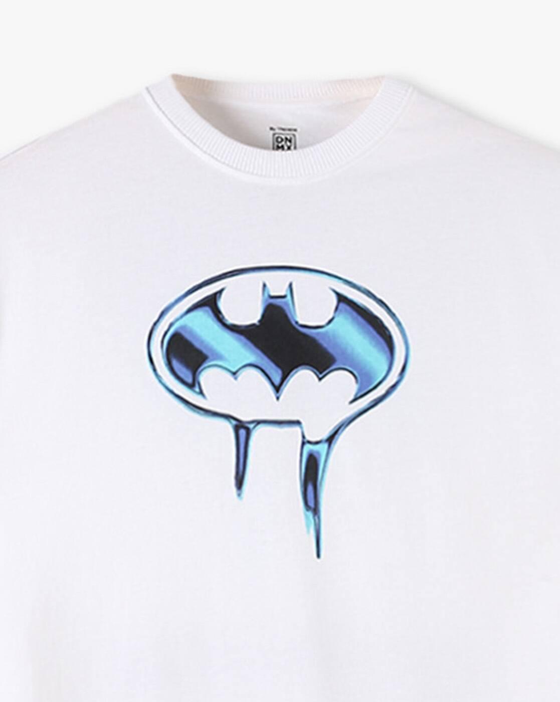 Boys Batman Print Relaxed Fit Crew-Neck T-Shirt