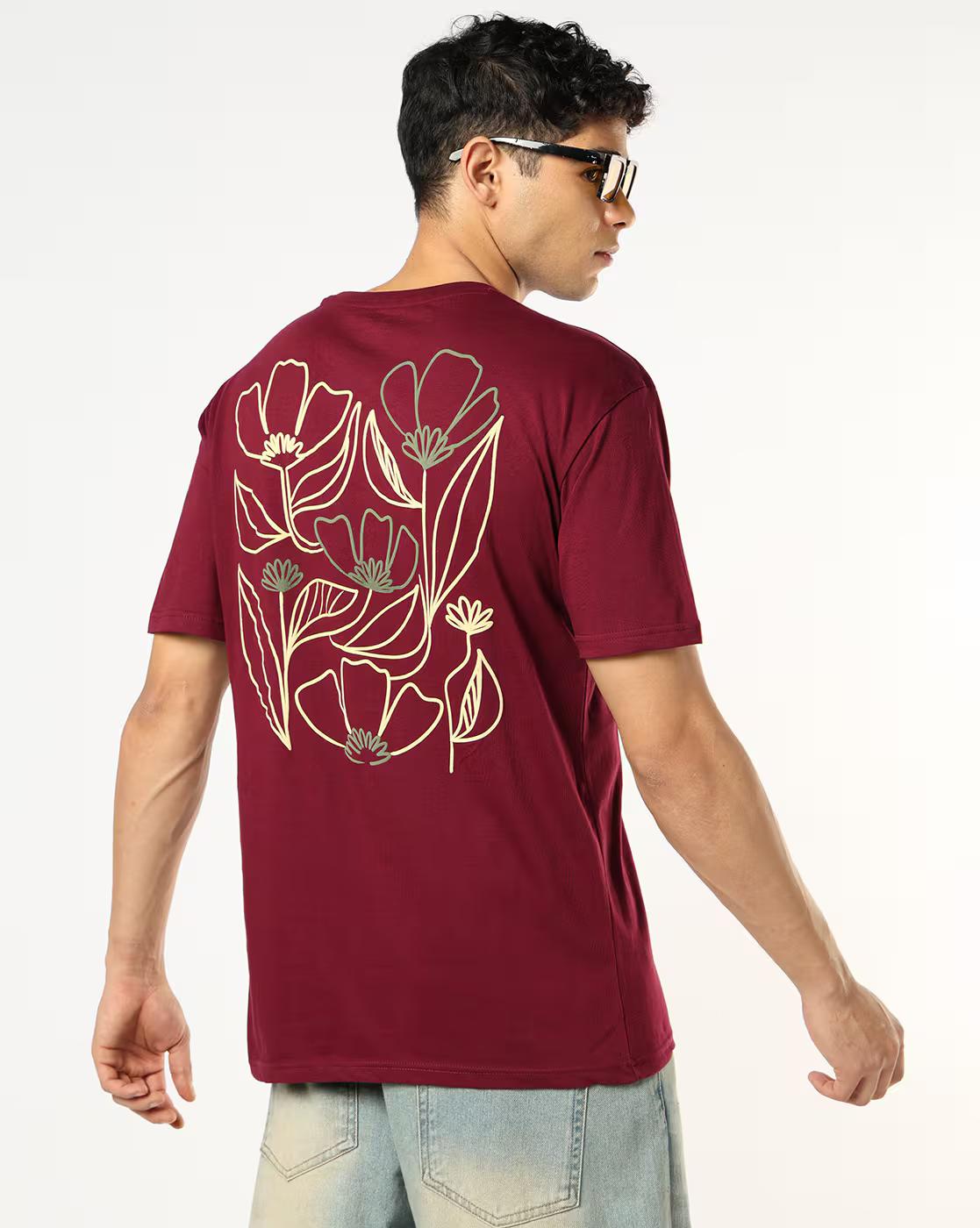 Relaxed Fit Crew-Neck T-Shirt with Graphic Print
