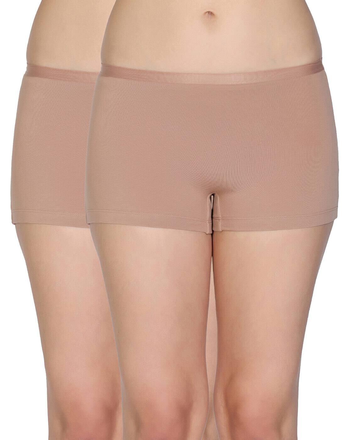 Medium Rise Full Coverage Boyshorts (Pack Of 2)