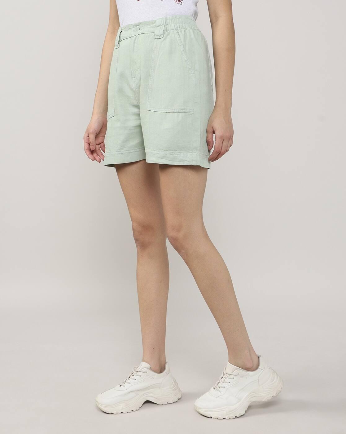 Women Regular Fit Shorts with Insert Pockets