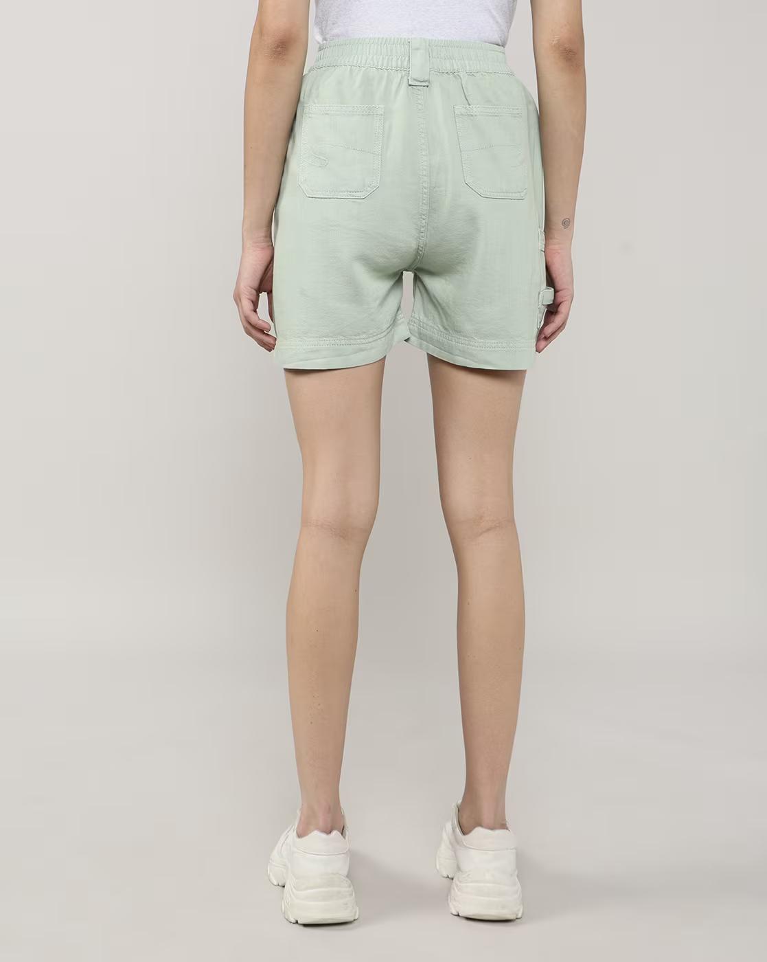 Women Regular Fit Shorts with Insert Pockets