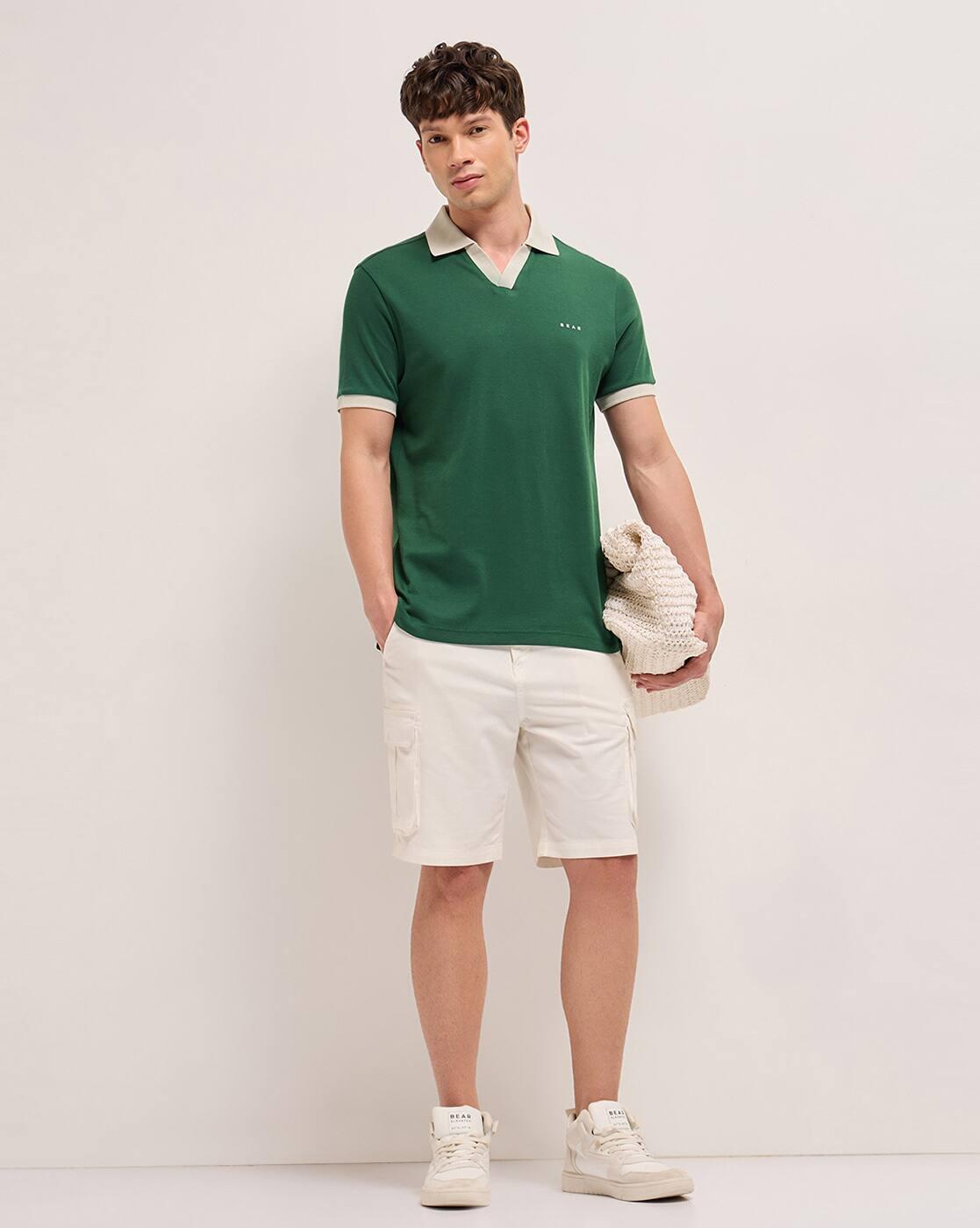 Men Regular Fit Polo T-shirt
