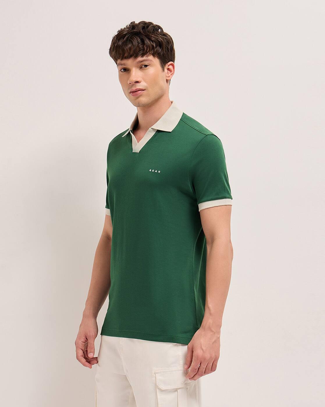 Men Regular Fit Polo T-shirt