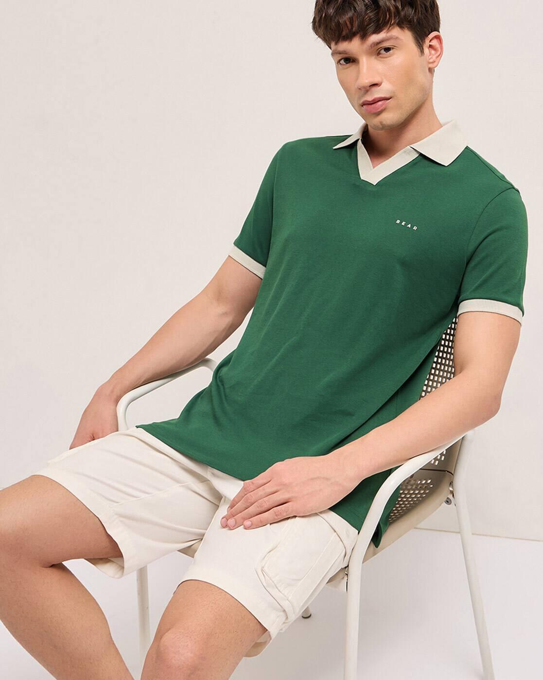 Men Regular Fit Polo T-shirt