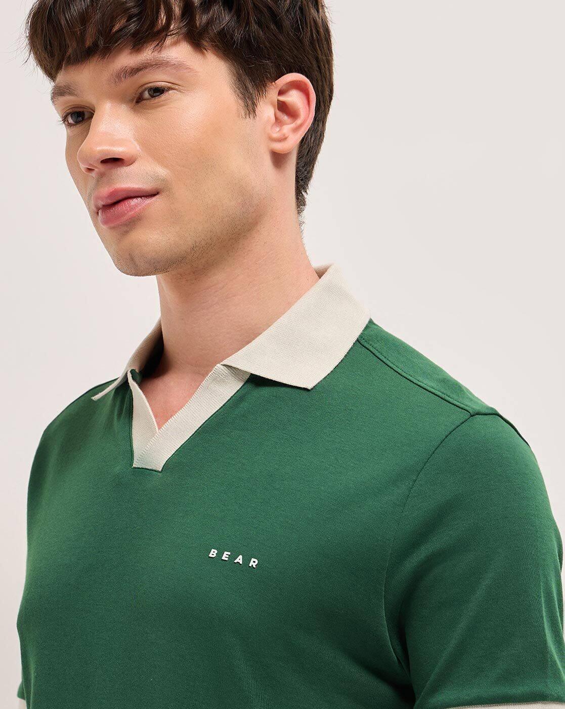 Men Regular Fit Polo T-shirt