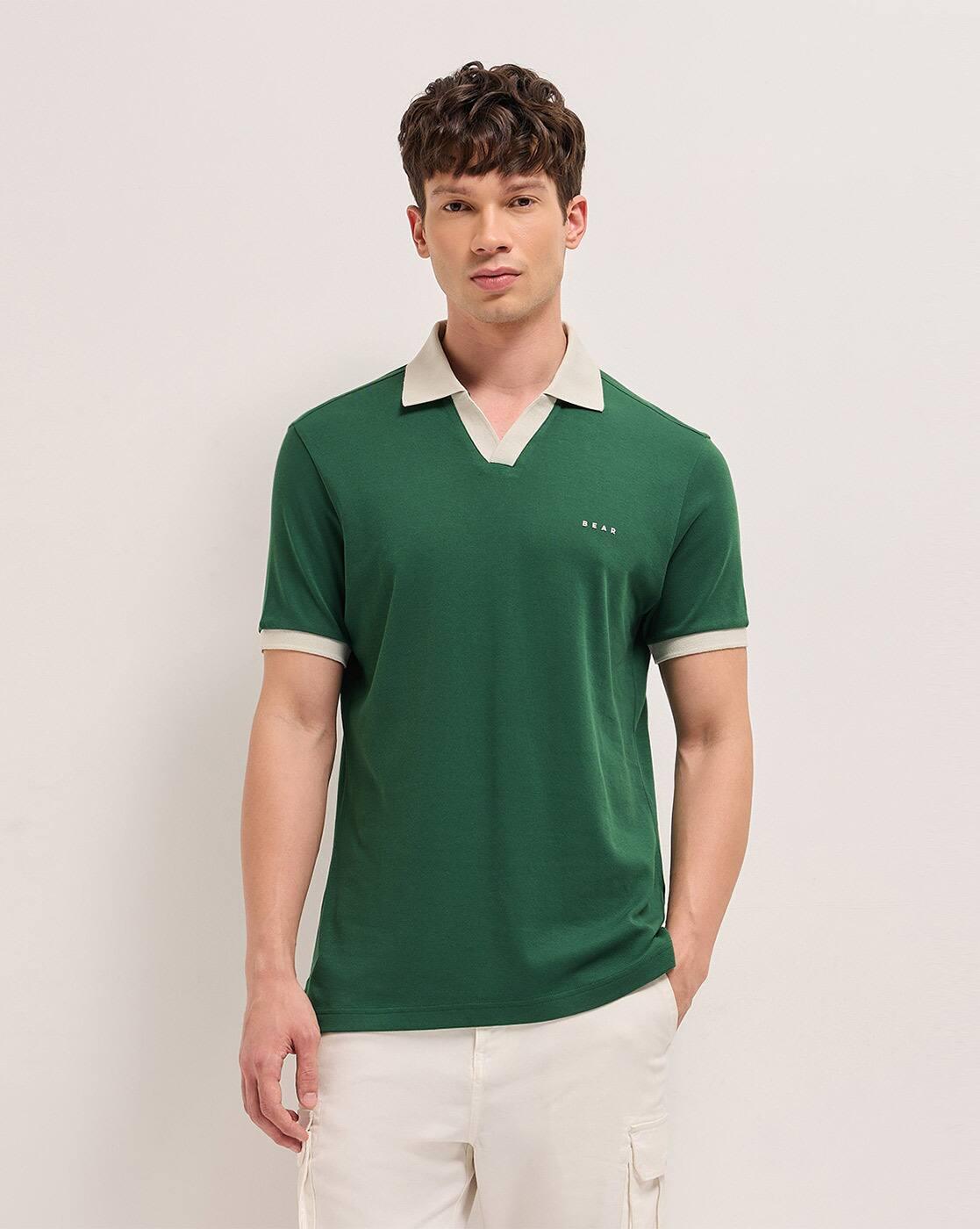 Men Regular Fit Polo T-shirt