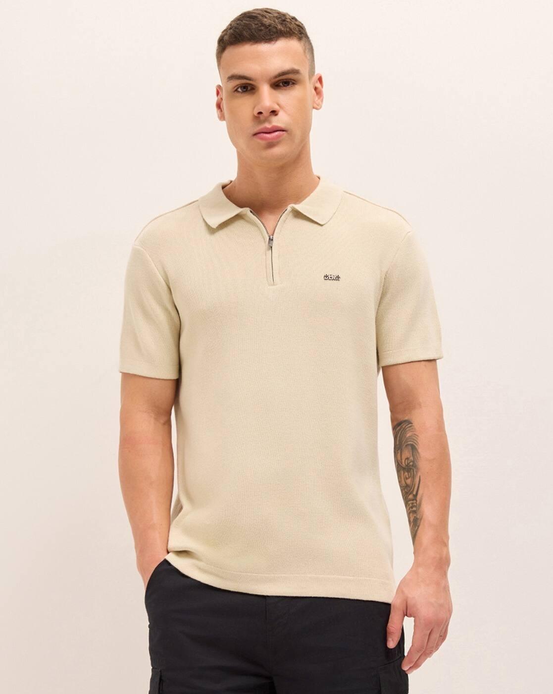Men Regular Fit Polo T-shirt
