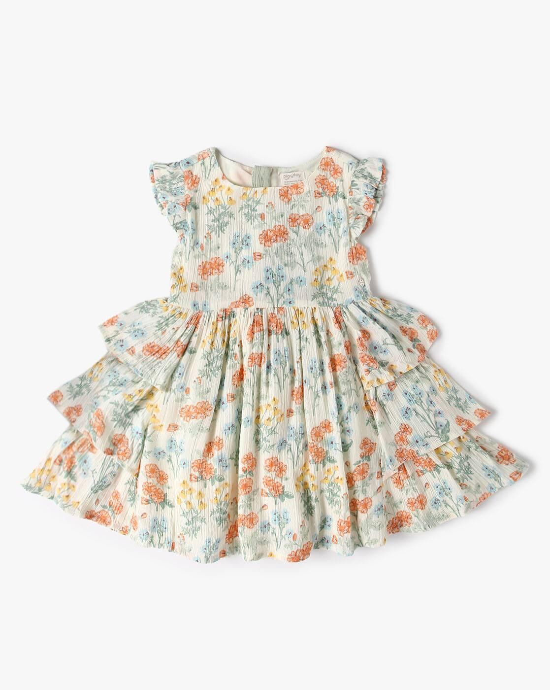 Girls All-Over Print Fit & Flare Dress