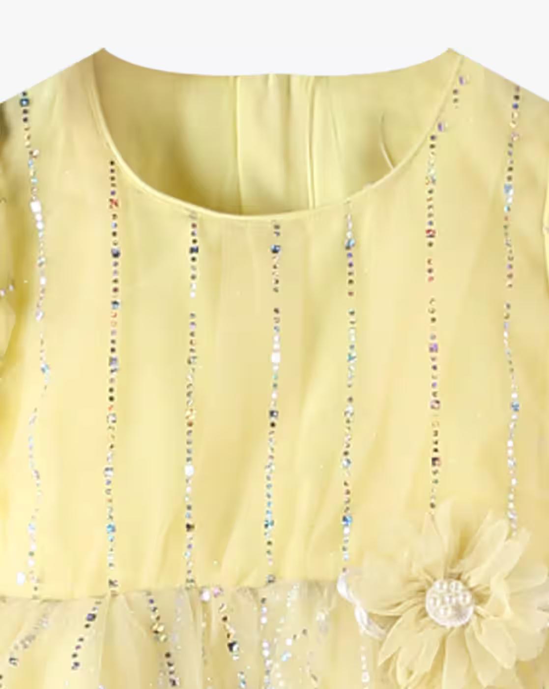 Girls Embellished Fit & Flare Dress