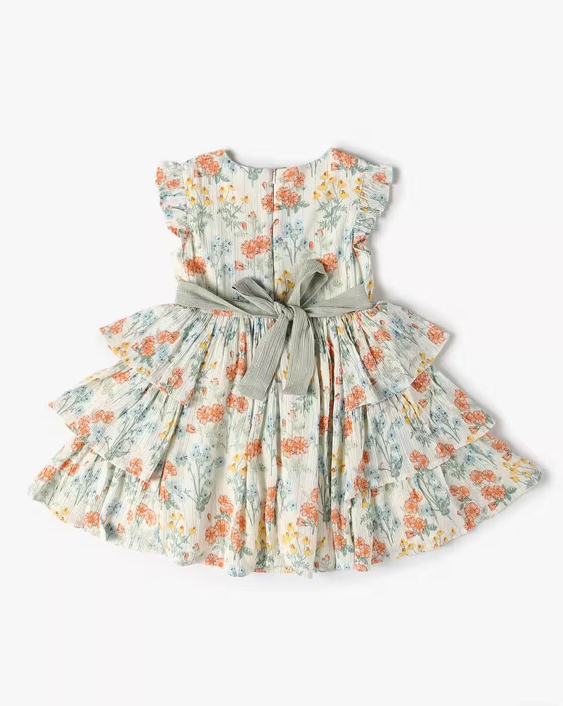 Girls All-Over Print Fit & Flare Dress