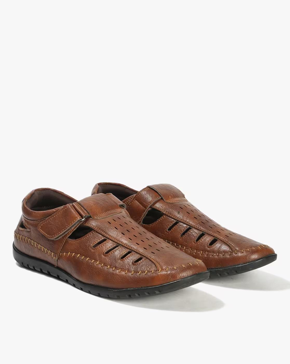 Men Round-Toe Shoe-Style Sandals