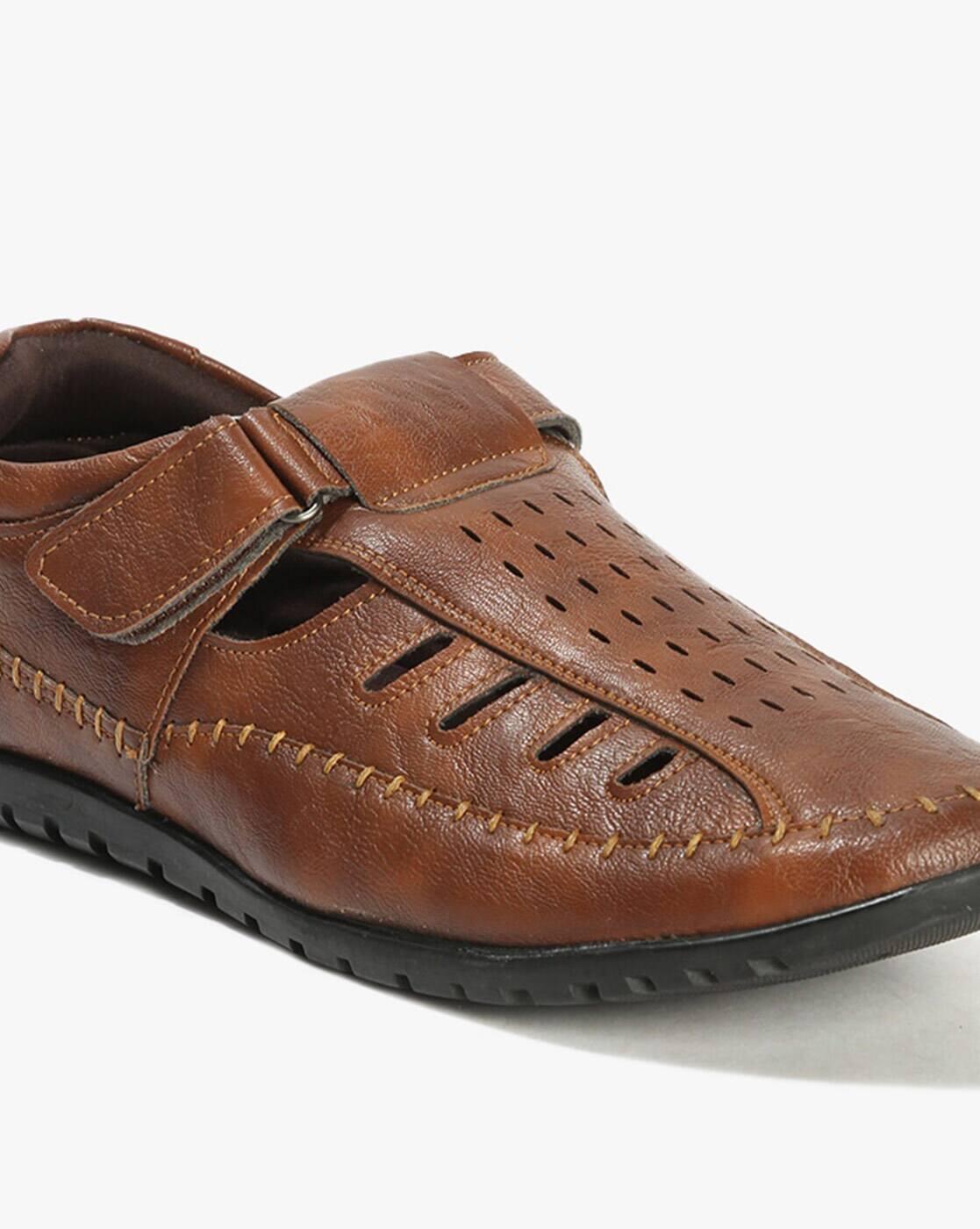 Men Round-Toe Shoe-Style Sandals
