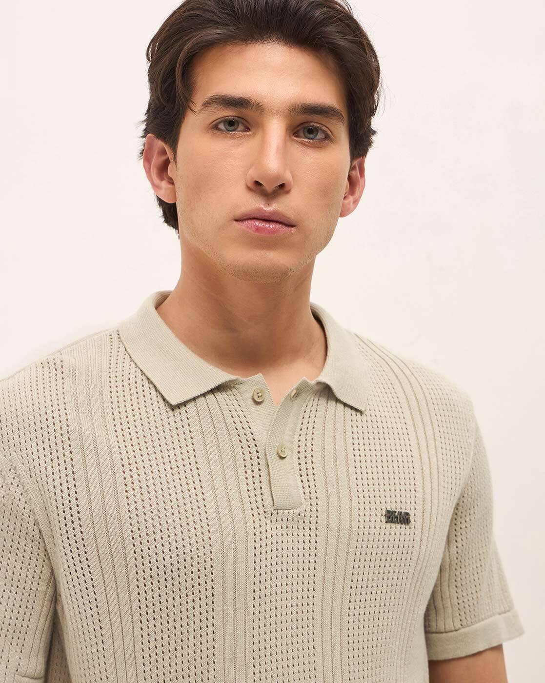 Men Regular Fit Polo T-Shirt