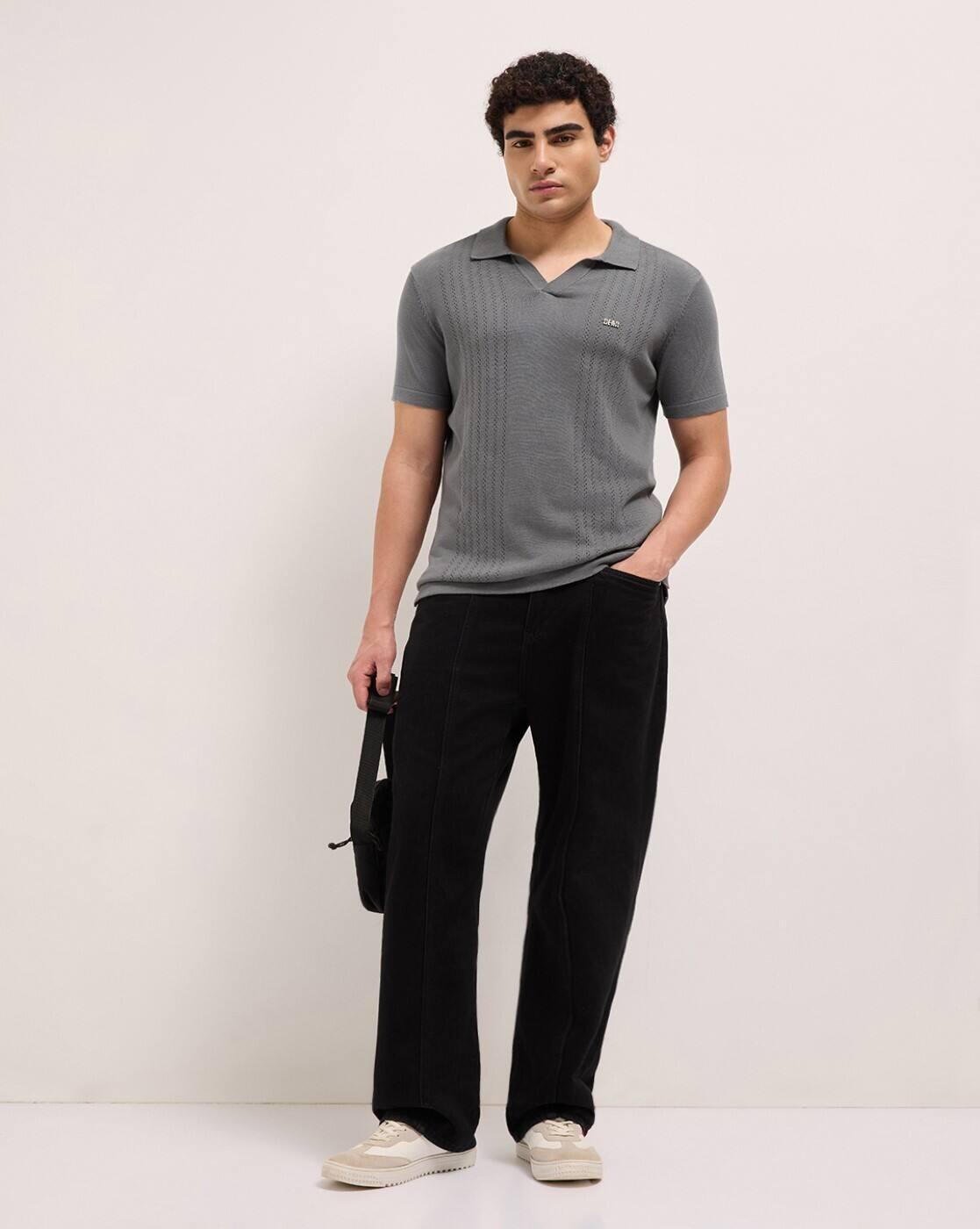 Men Regular Fit Polo T-Shirt