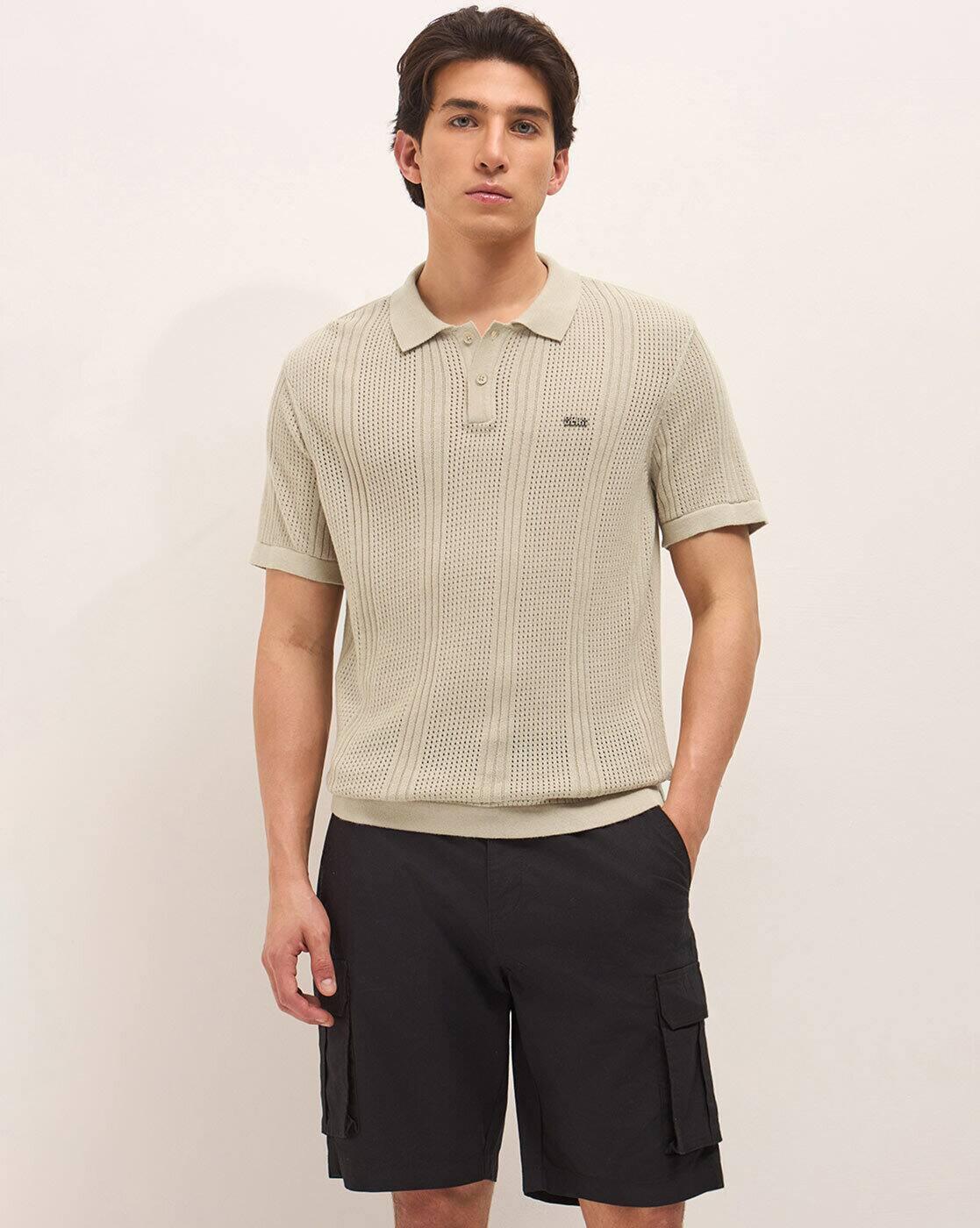 Men Regular Fit Polo T-Shirt