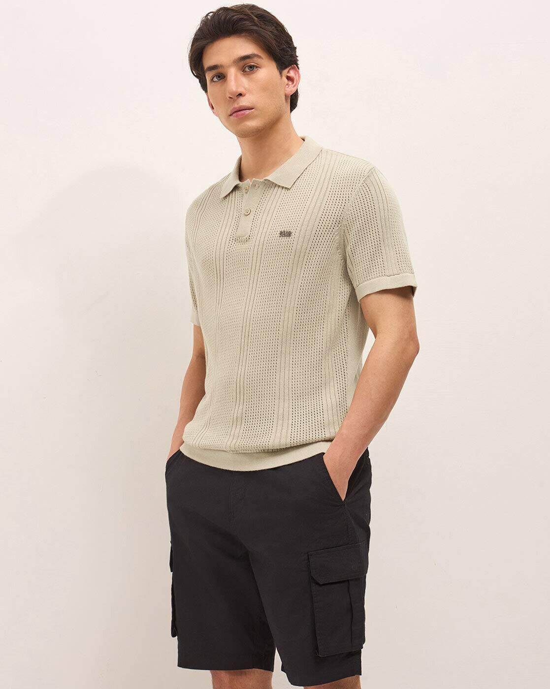 Men Regular Fit Polo T-Shirt