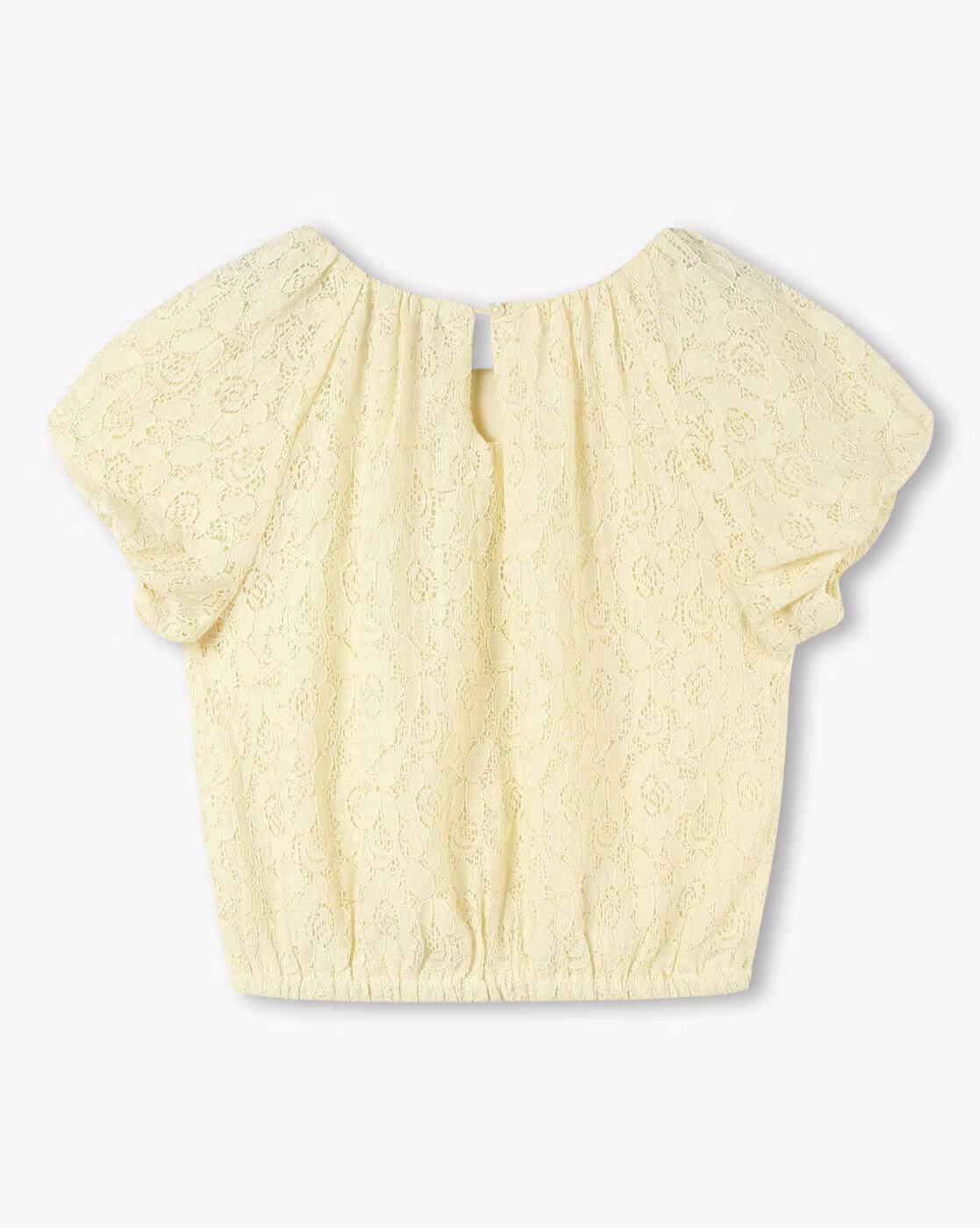 Girls Regular Fit Lace Top