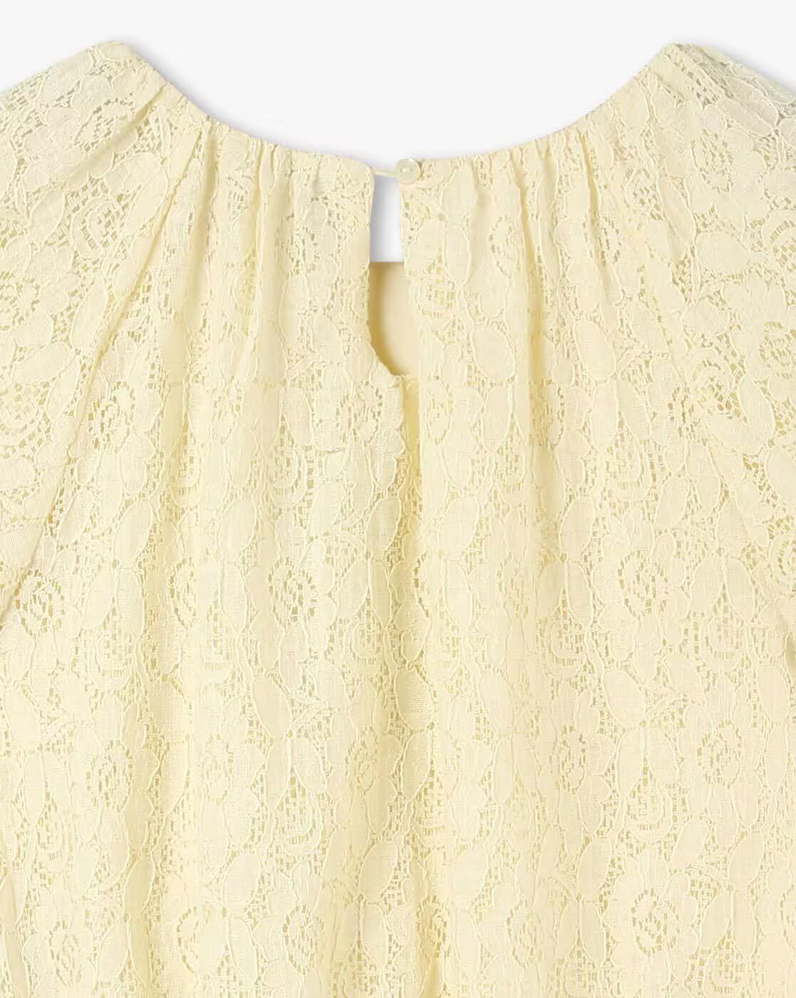 Girls Regular Fit Lace Top
