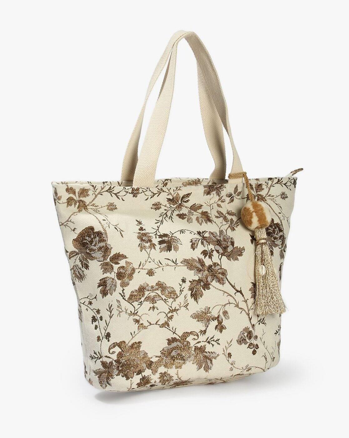 Women Floral Print Tote Bag