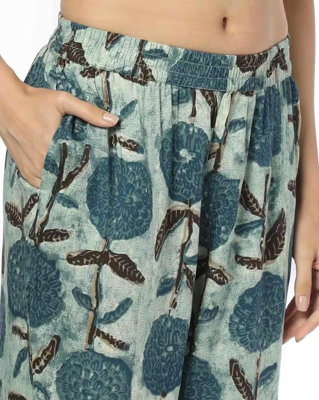 BIG DANDELION FLOWER SET, INDIGO, M