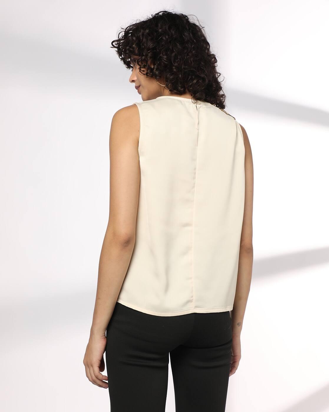 Women Relaxed Fit Trim Details Top