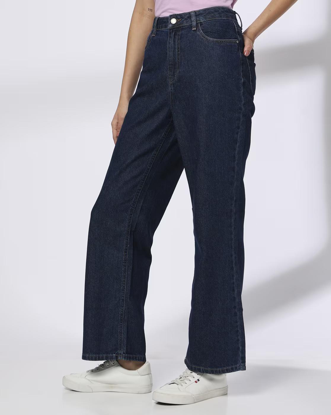 Women High-Rise Straight Fit Jeans
