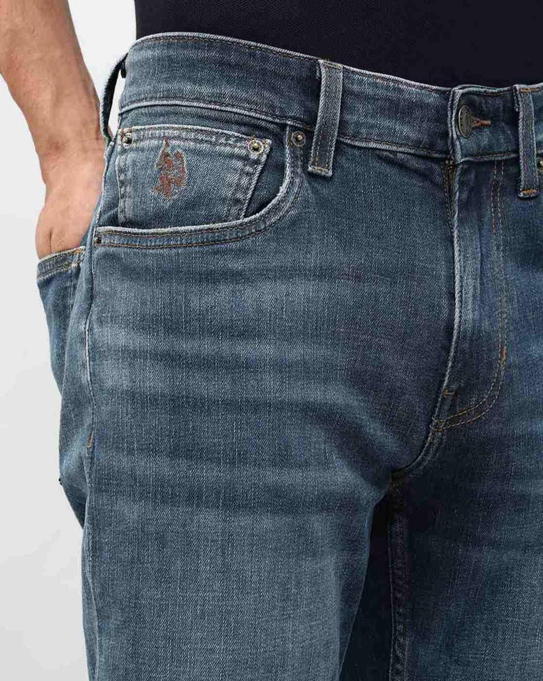 Men Mid Rise Straight Jeans