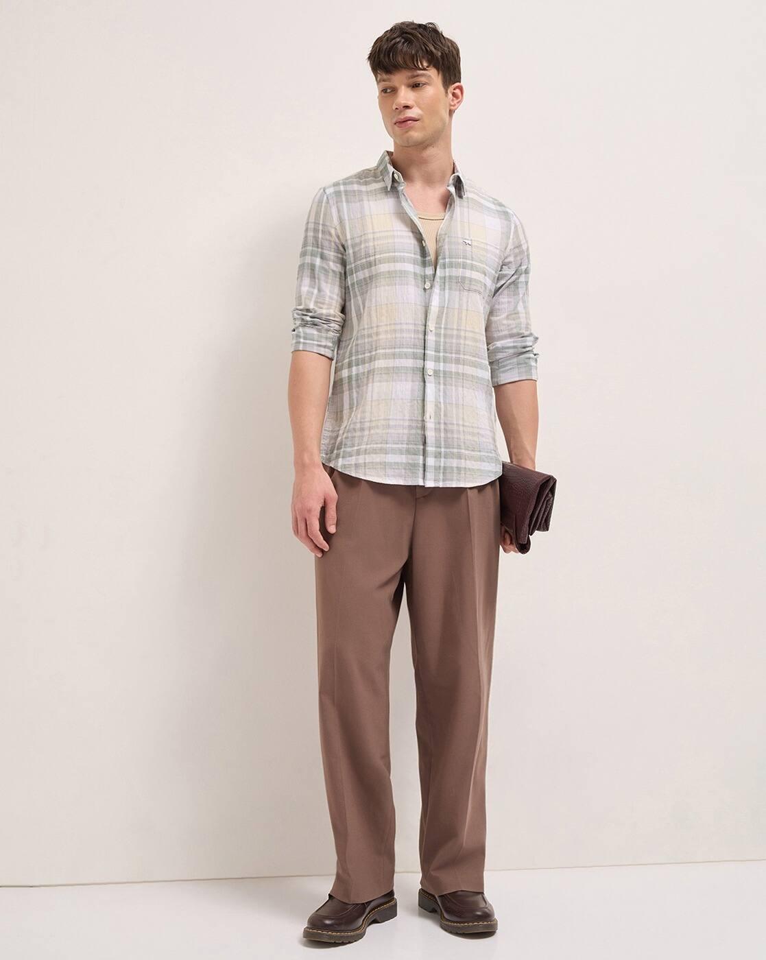 Checks Slim Fit Shirt