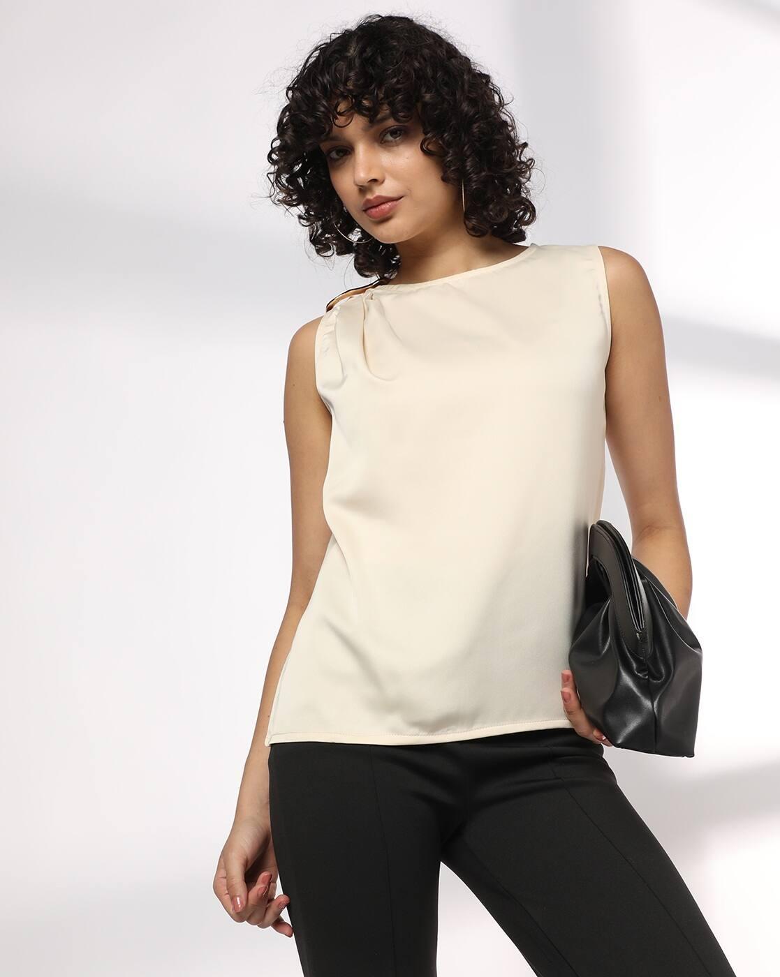 Women Relaxed Fit Trim Details Top