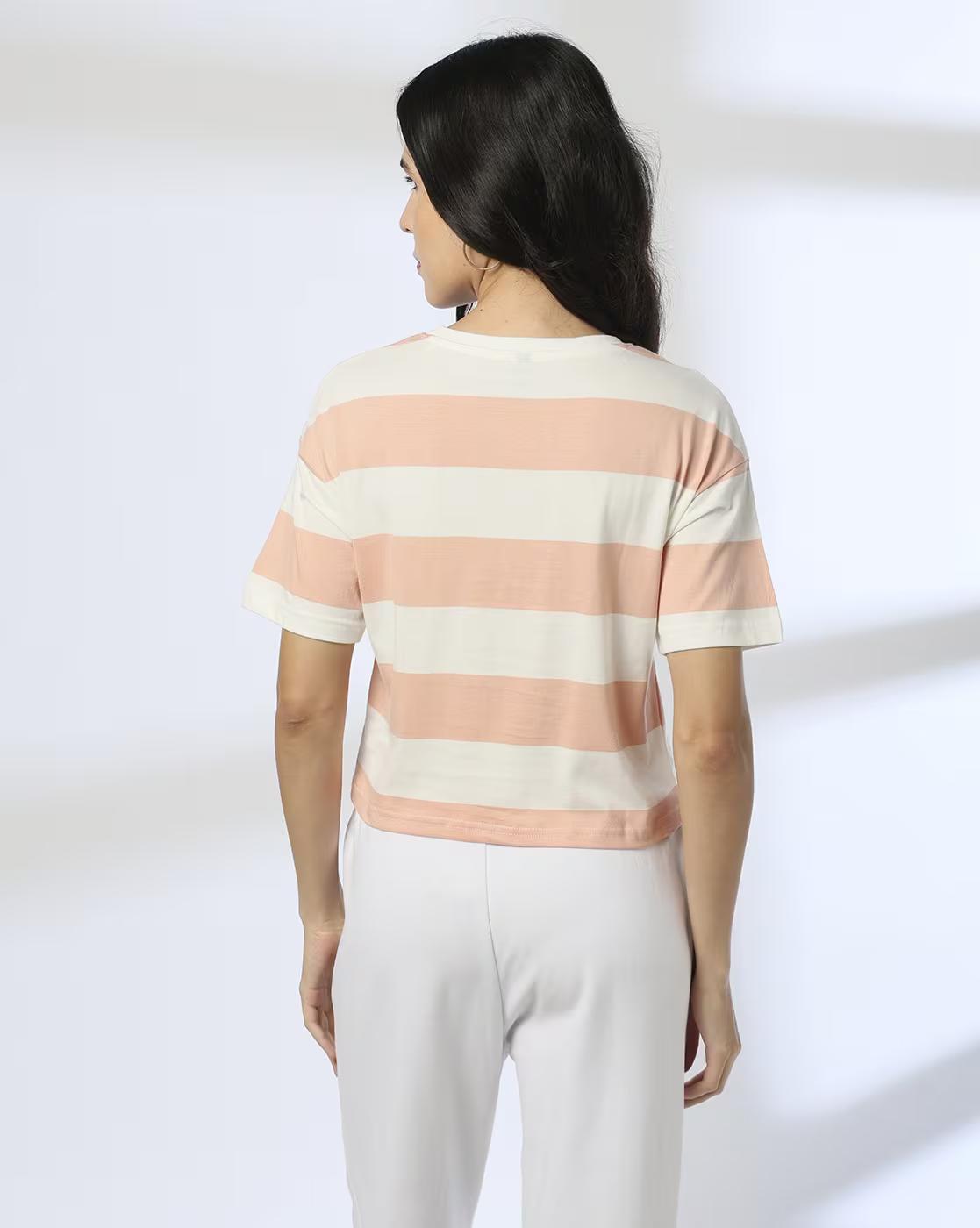 ULTIMATE DROP SHOULDER TOP, PEACH, L