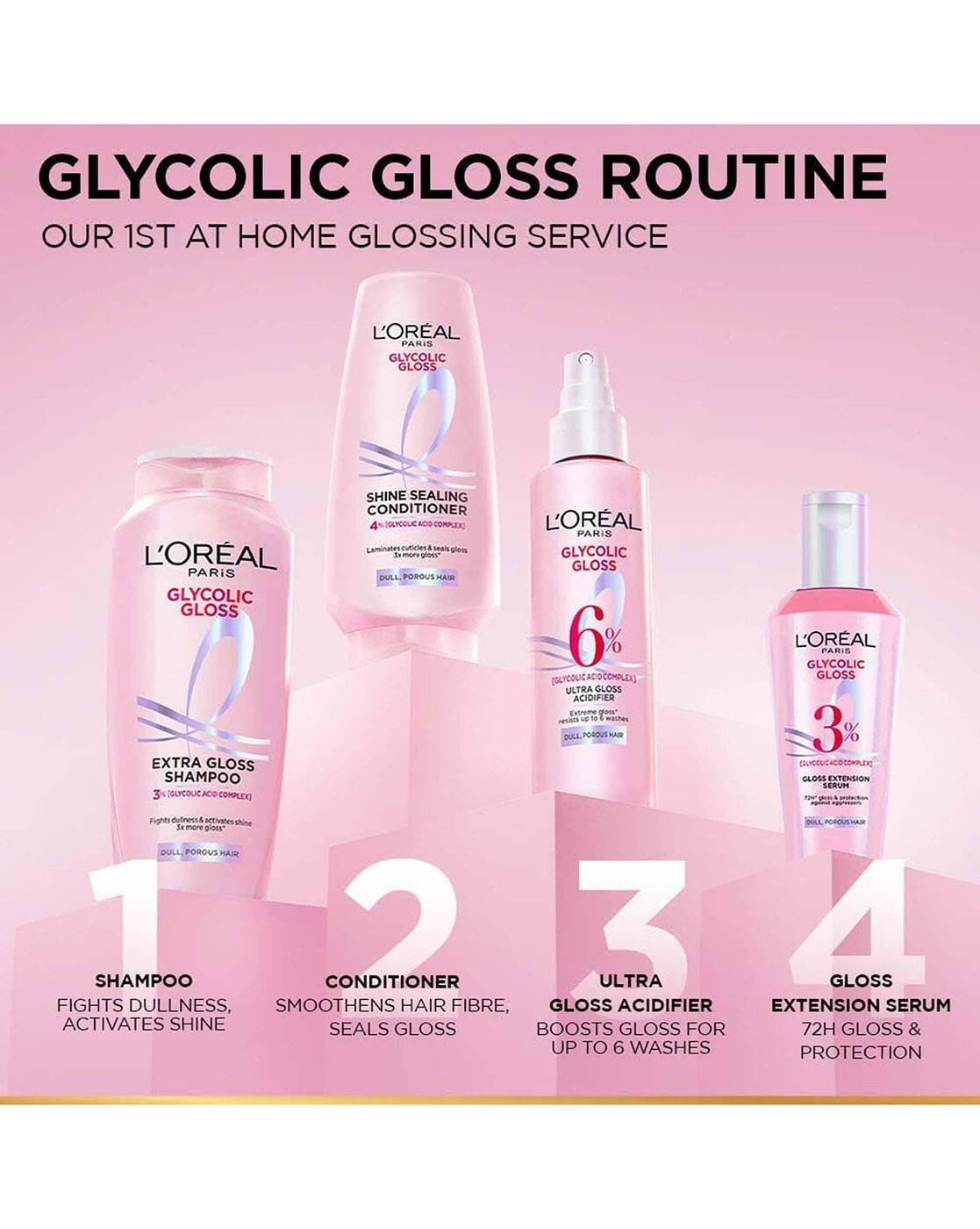 Glycolic Gloss Shampoo for 3X Shine