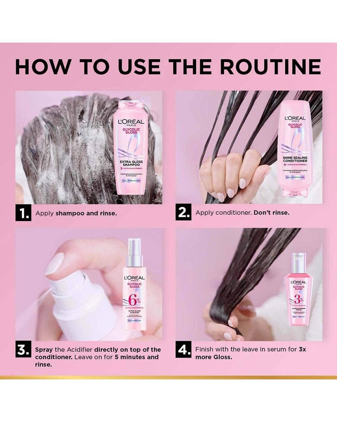 Glycolic Gloss Shampoo for 3X Shine