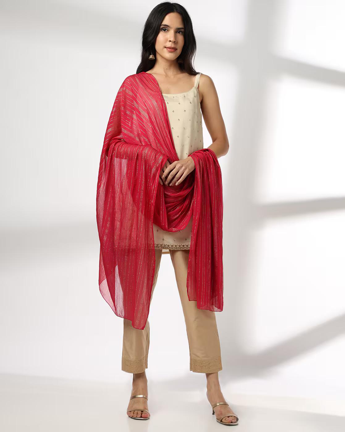 PRINTED CHIFFON DUPATT, MAGNTA/FUSHA, FS