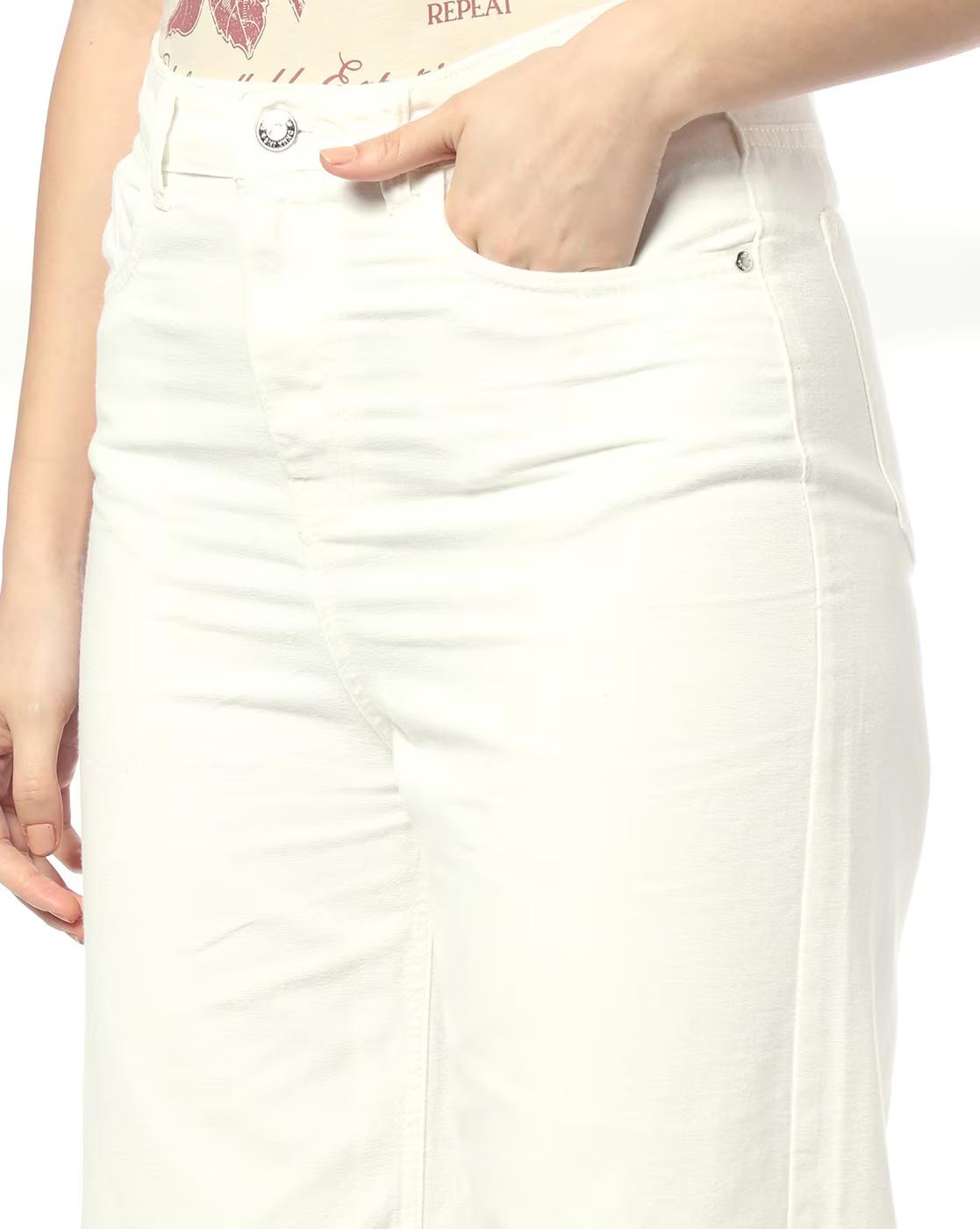 HIGH WAIST FULL LENGTH LT WEI, WHITE, 32