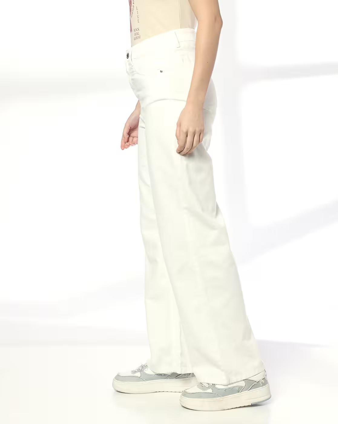 HIGH WAIST FULL LENGTH LT WEI, WHITE, 32
