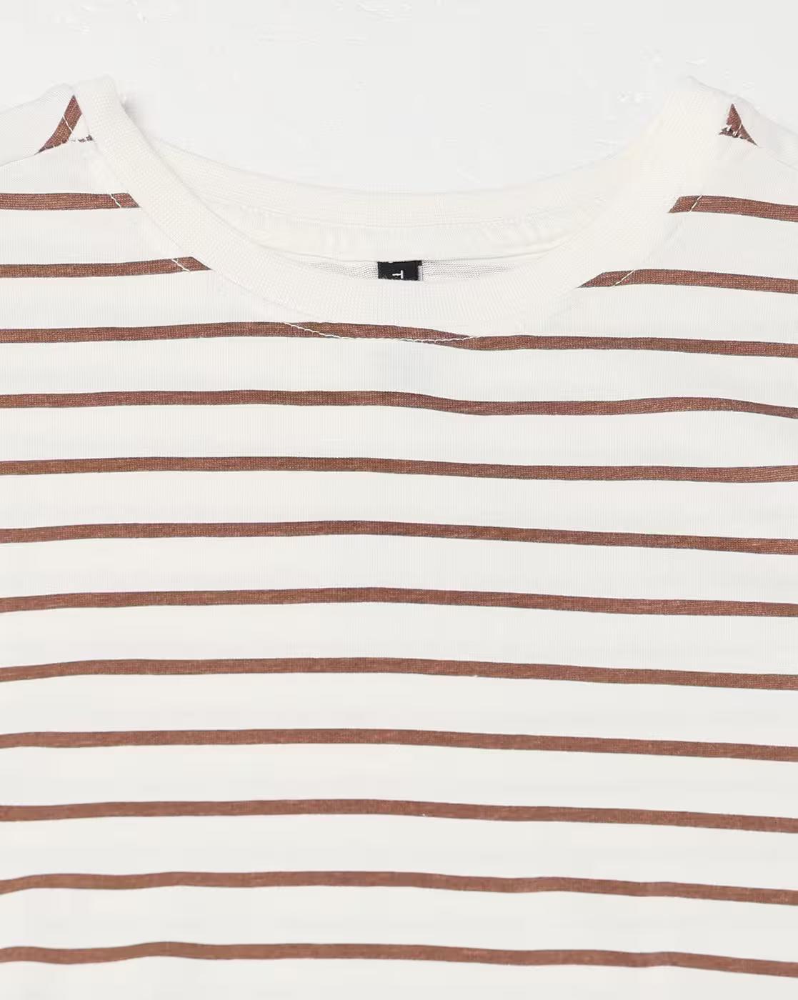Women Striped Relaxed Fit T-Shirt