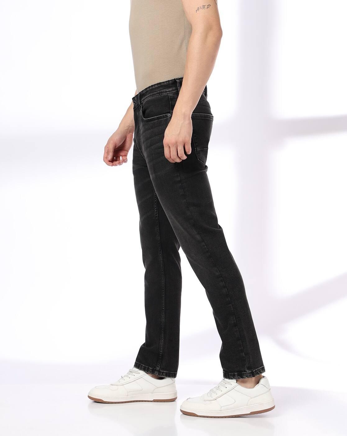 Men Mid-Rise Straight Jeans
