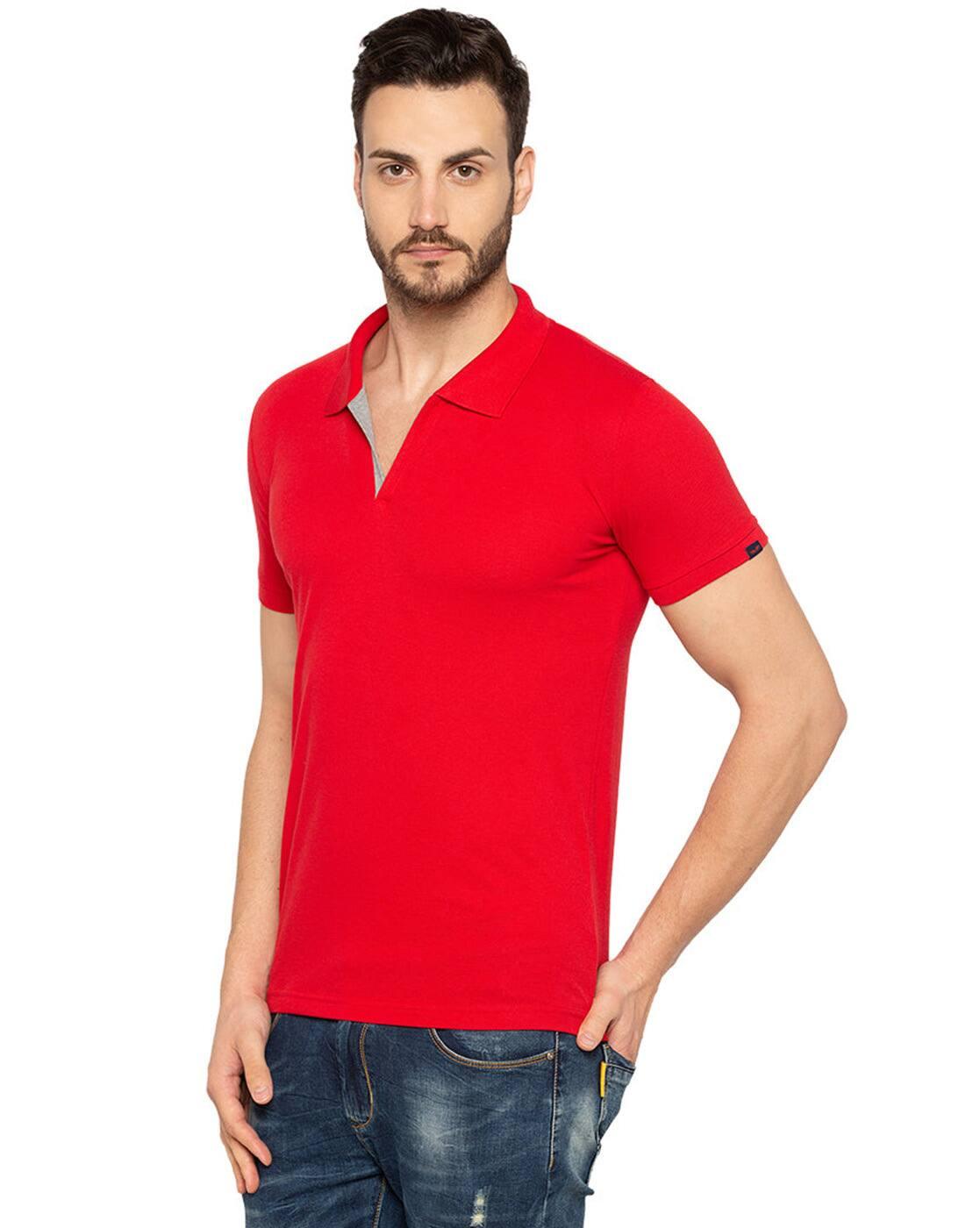 Men Slim Fit Polo T-Shirt